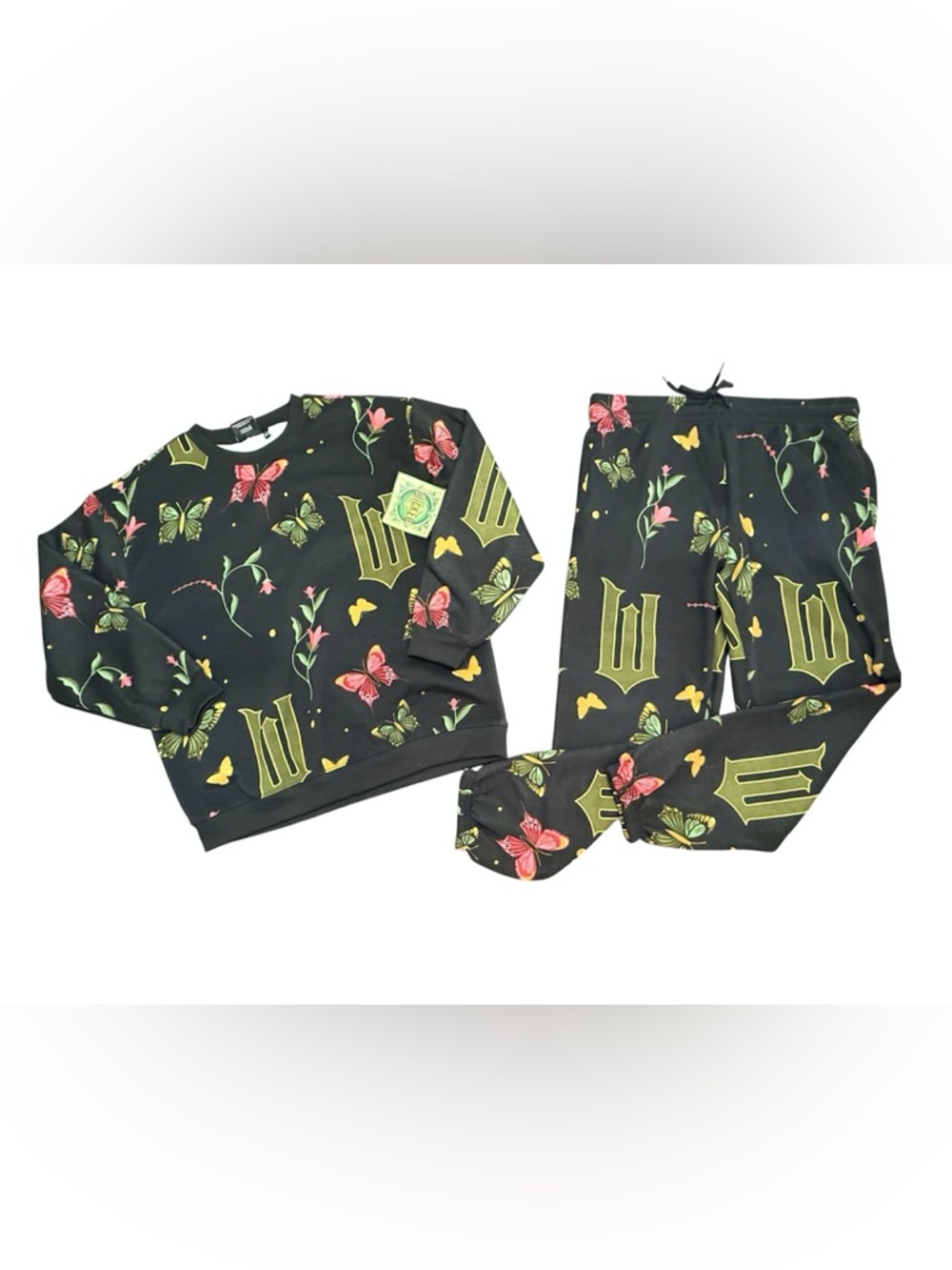 Wicked Graphic Print Sweatshirt Sweatpants Joggers Set‎ NWT Women’s Large - Picture 2 of 14